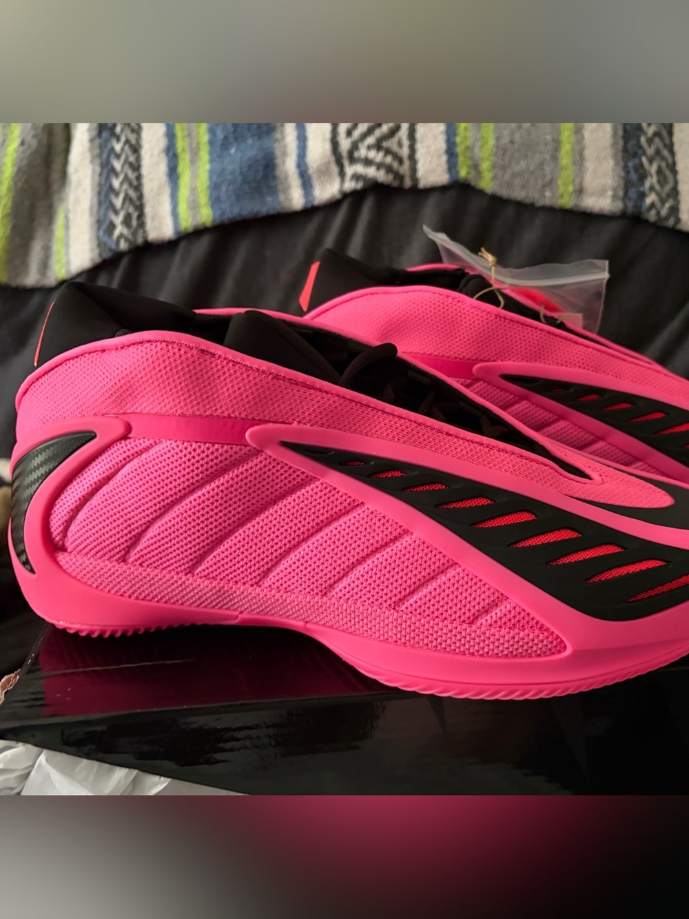 Unisex Adidas Anthony Edwards 2 - KJ2363 - Pink/Black M9.5/W10.5 - NWT